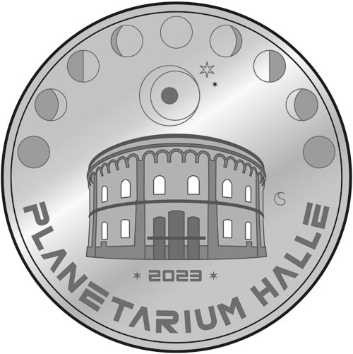 9. Hallescher Geschichtstaler zur Eröffnung des Planetariums am Holzplatz